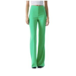 Alice + Olivia Teeny Flare Leg Bootcut Pants In Emerald Size 12